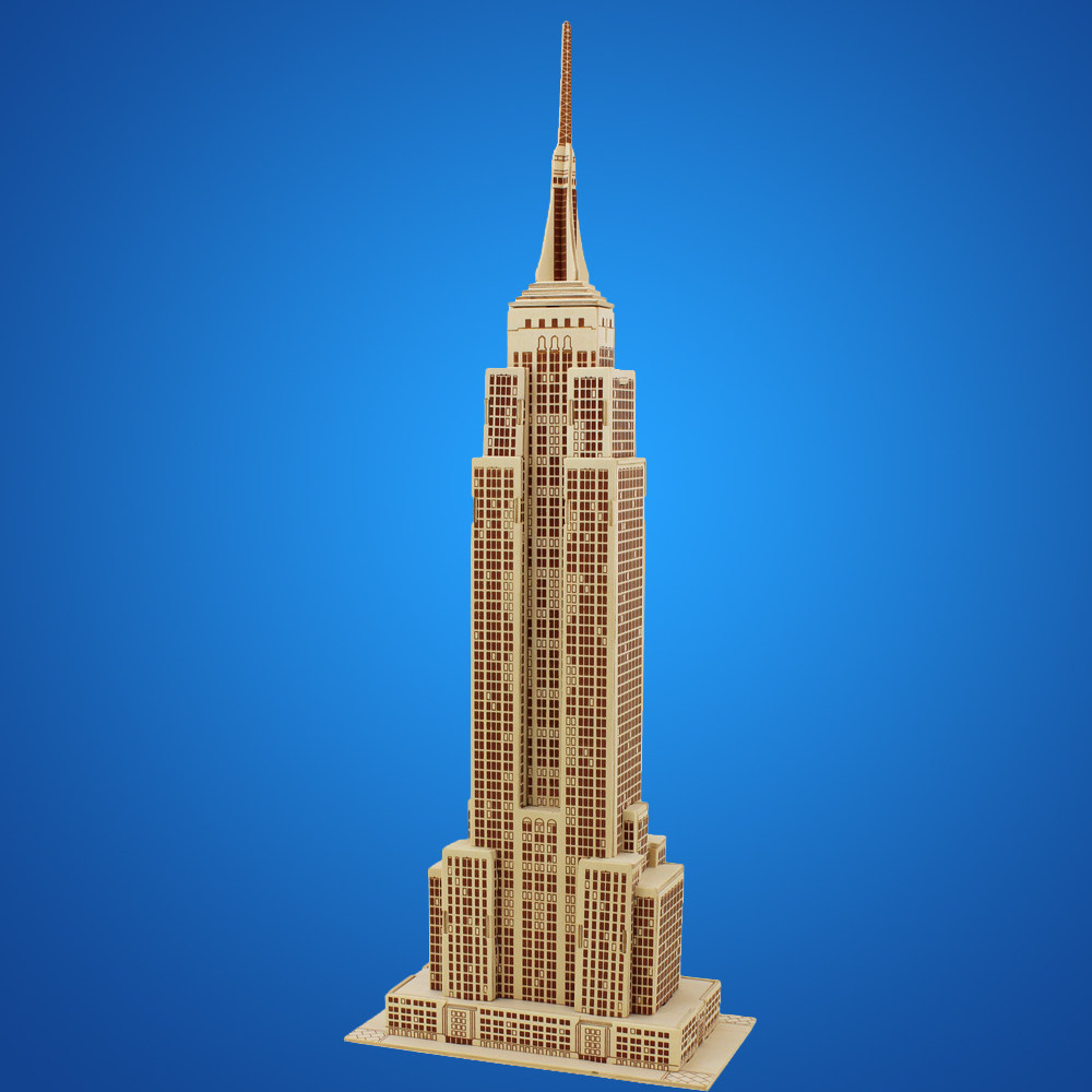 3D adult wooden three-dimensional puzzle world building model toy children puzzle puzzle puzzle puzzle toy