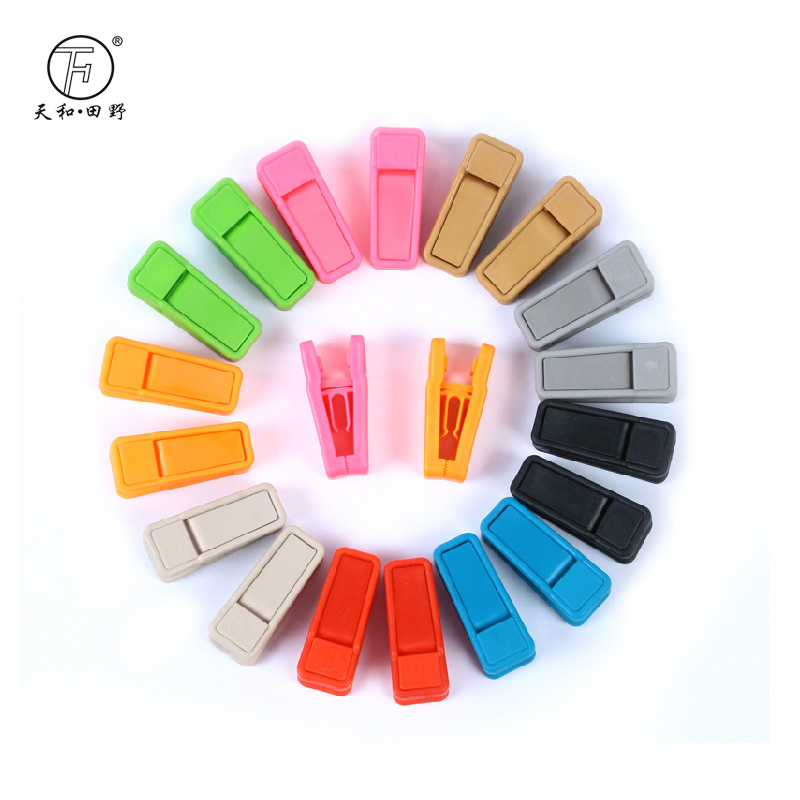 Flocking Non-slip Hanger Clothes Hangers Special Clips Plastic Clips A Character Clips 10 Clothes