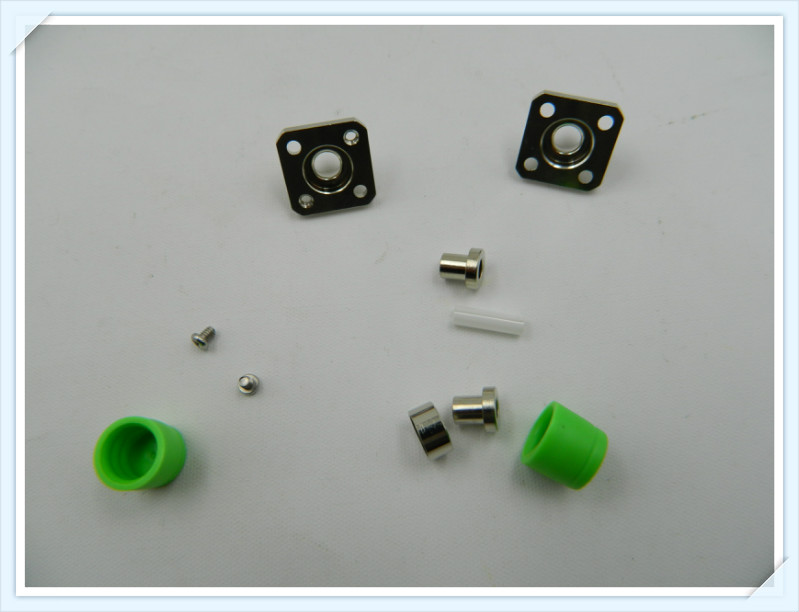 FC APC Square Fiber Adapter Instrumentation Flange Coupler Detachable Two Piece