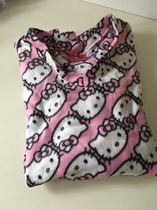 Special offer warm fleece KITTY womens pajamas ONE-piece top pants