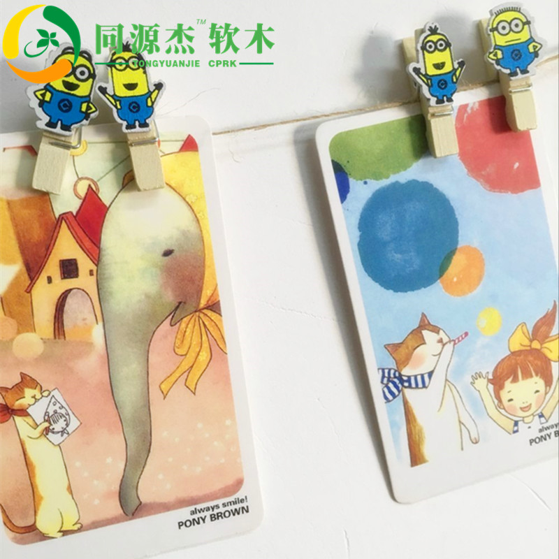 Handmade Cartoon Wood With Hemp Rope Small Yellow Man Small Clip Snout Clip Photo Clip photo clip 10 dress