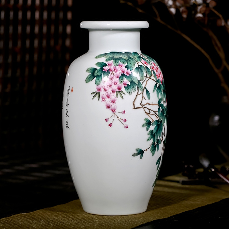 The Master of jingdezhen ceramics hand - made pastel sabingga sukdun dergici jimbi vases, flower arranging rich ancient frame sitting room porch place