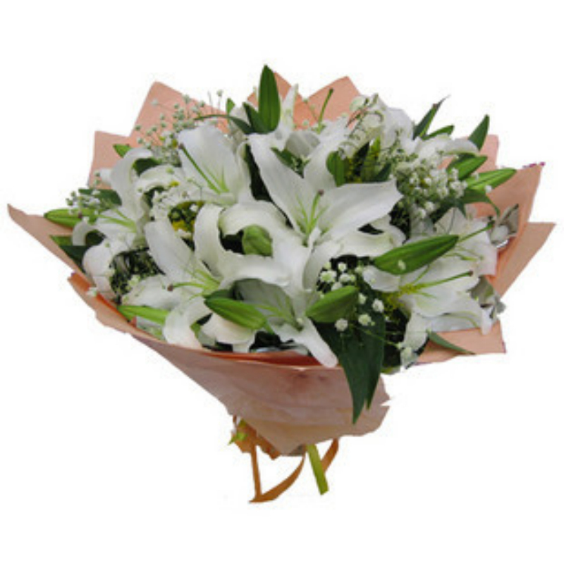 梅河辽源海宁香水百合花束珲春同城鲜花速递朋友同事领导长辈礼物
