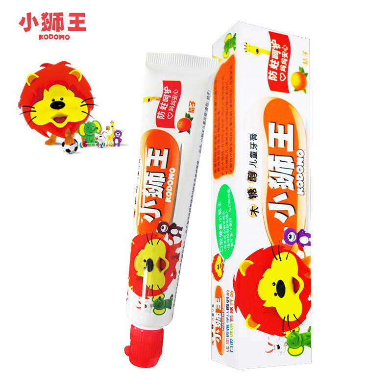 LION/狮王小狮王木糖醇儿童牙膏（桔子）防蛀护龈木糖醇含氟40g