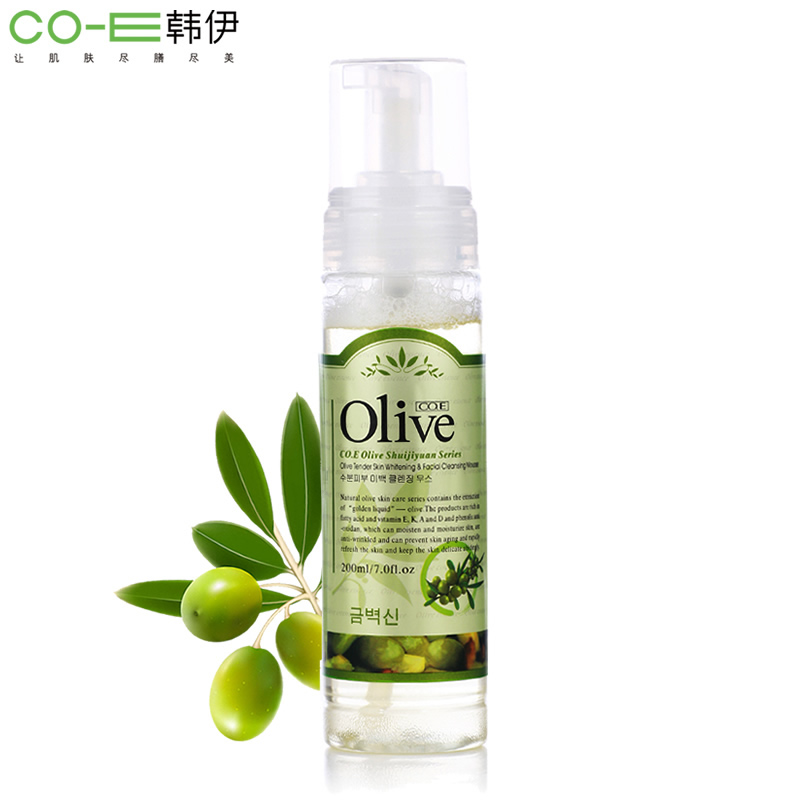 Olive韩伊橄榄温和净肤洁面摩丝200ml 补水保湿 洗面奶