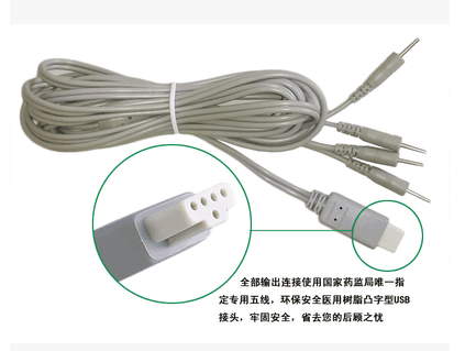 Bayeu mid - frequency therapy instrument 4 needle electrotherapy connection wire