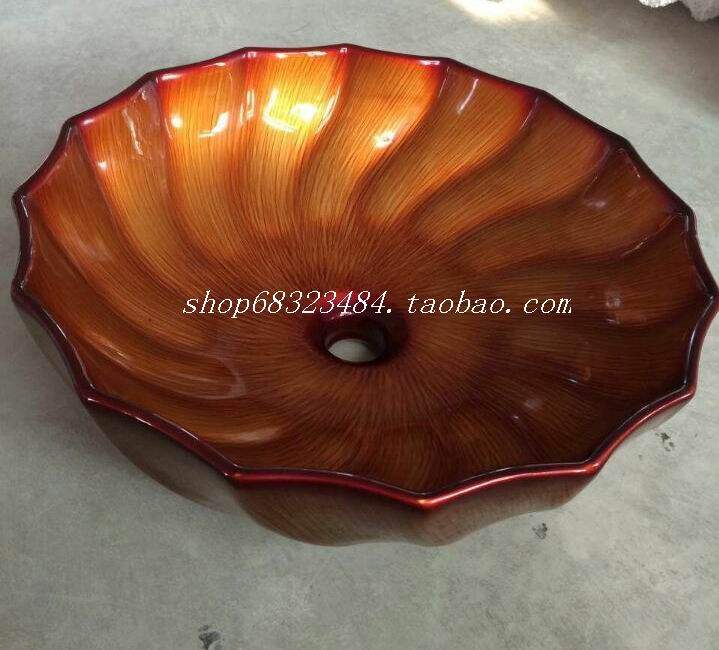 Boutique high-grade wood grain marble grain table art basin washbasin washbasin washbasin