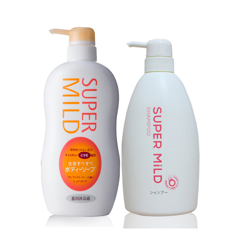 洗沐套装 日本进口资生堂惠润鲜花芳香洗发水淡雅果味沐浴露套装