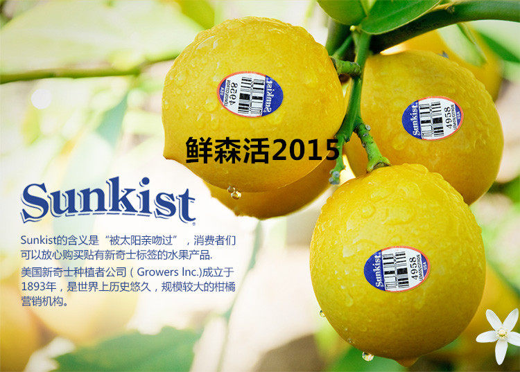 Fresh Yellow Lemon Thin Peel Lemon 500g Beijing-Tianjin-Hebei Arbitrary 6 pieces