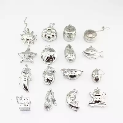 Mini multi cartoon tea maker creative stainless steel tea filter tea filter tea leak ball