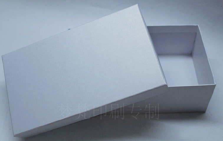 Classic look resistant pure colour rectangular scarf box clothes case gift box pure white box blank box heaven and earth cover paper box-Taobao