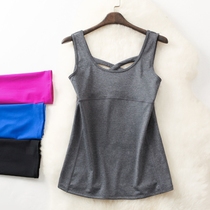 Clear Barn Pick Up Leak ~ Summer Cross Vest Type Sports Underwear Women Running Yoga Gym Fitness Sucking Sweat Quick Dry T-shirt Bottom