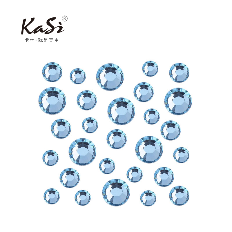 KaSi水钻美甲装饰水钻贴钻工具:海蓝色202型号:5号-30号