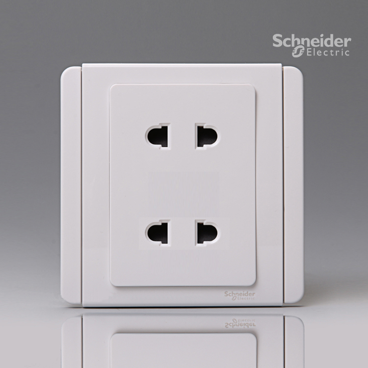 Schneider City series four-hole socket double-connected two-hole socket E3426US2(WW)