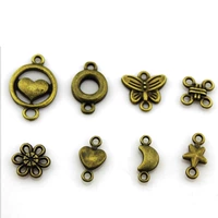Сделай сам ювелирные изделия Прямая продажа Zakka Accessories Accessories Double -Hole Двойной подвески/Луна/Любовь/Цветок