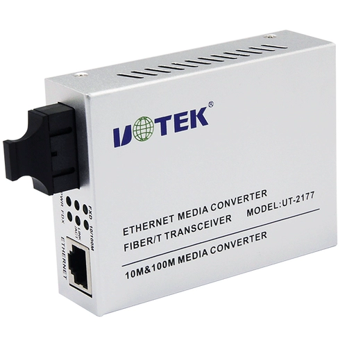 Yutai UT-2177SM 10/100M СЕТИРОВАННЫЙ ОПТИЧЕСКОЙ ПРИСПЕРТИВЕР 20 КМ ST/SC/FC CONVERTER