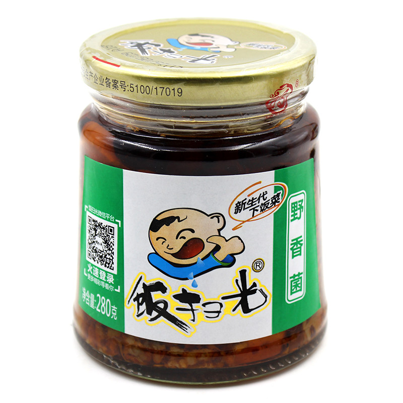 【天猫超市】四川特产饭扫光下饭菜280g饭扫光野香菌 家常开胃菜