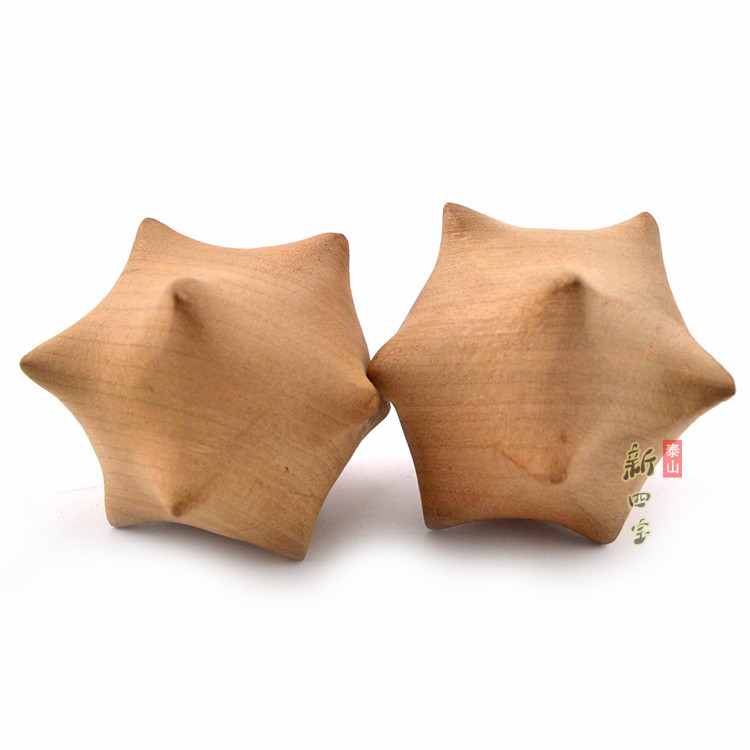 Peach Wood Handlebar Pieces Wood Carvings Hand-carved Pricelball Massage Hand Autumn and Play Handlebar Ball Fitness Ball for the Elderly Gift