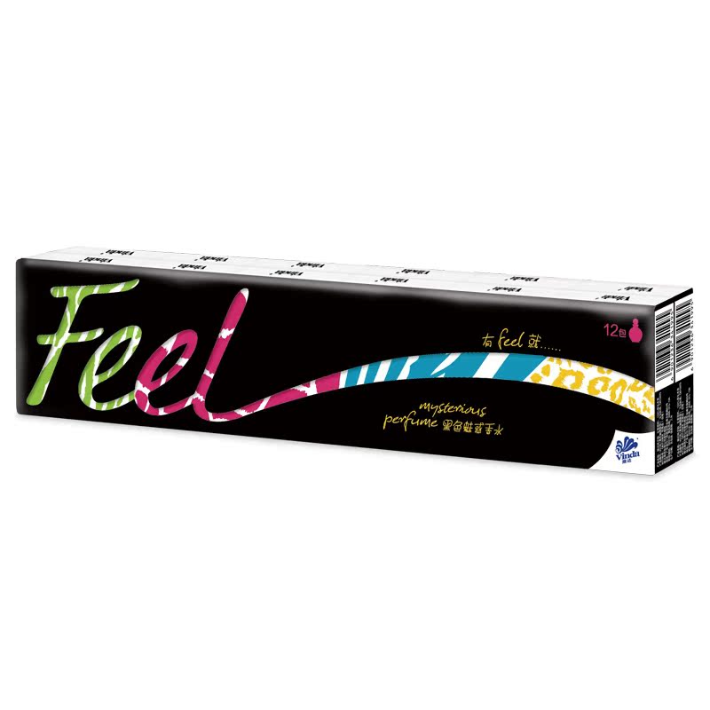 【苏宁易购】维达 Feel手帕纸 4层香水纸巾*12包（黑色魅惑香水）