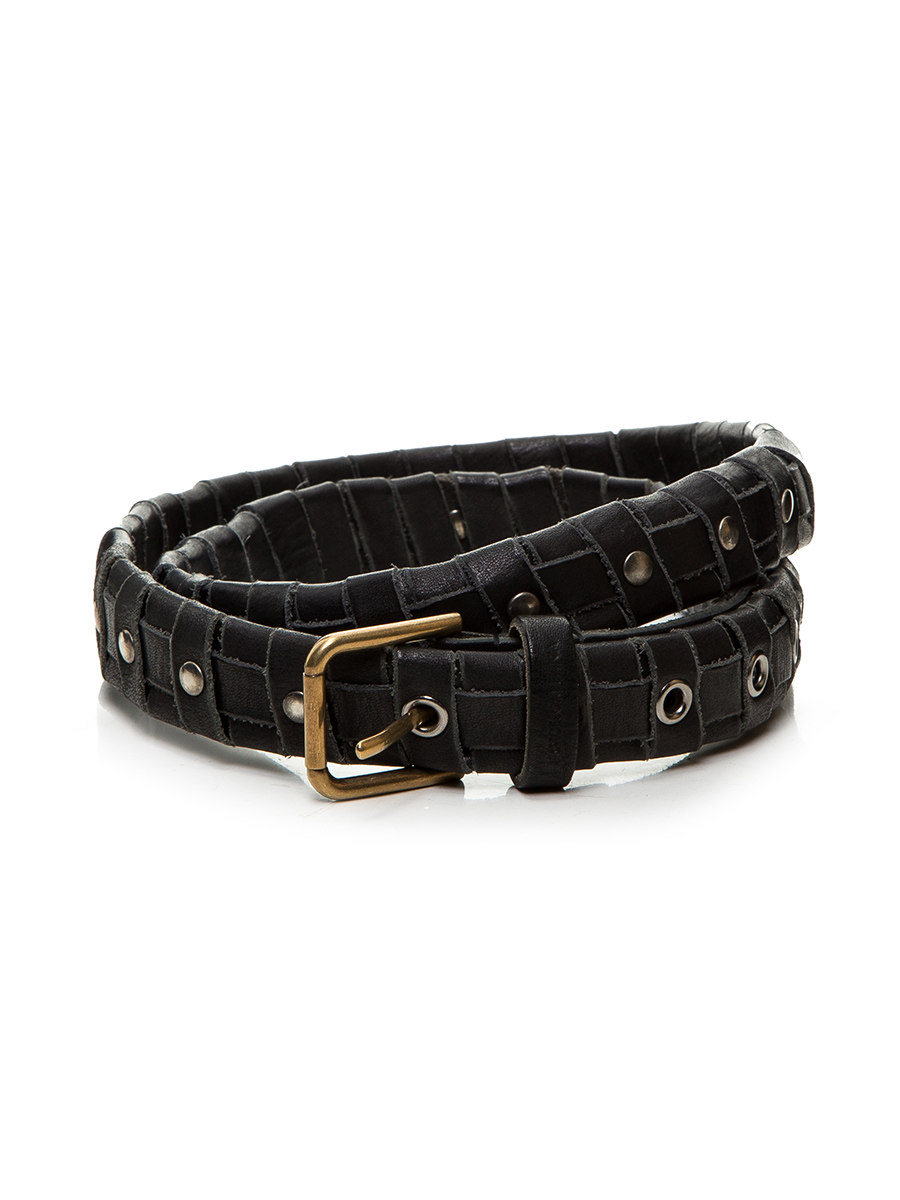 Dolce&Gabbana 黑色穿插编织腰带