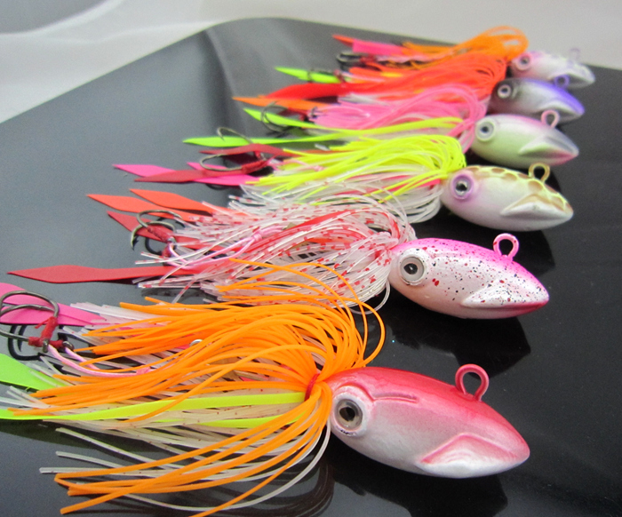 Manufacturer direct sales of fishing bait sub - bait octopus JIG herb skirt lead hook, ragtai 70g