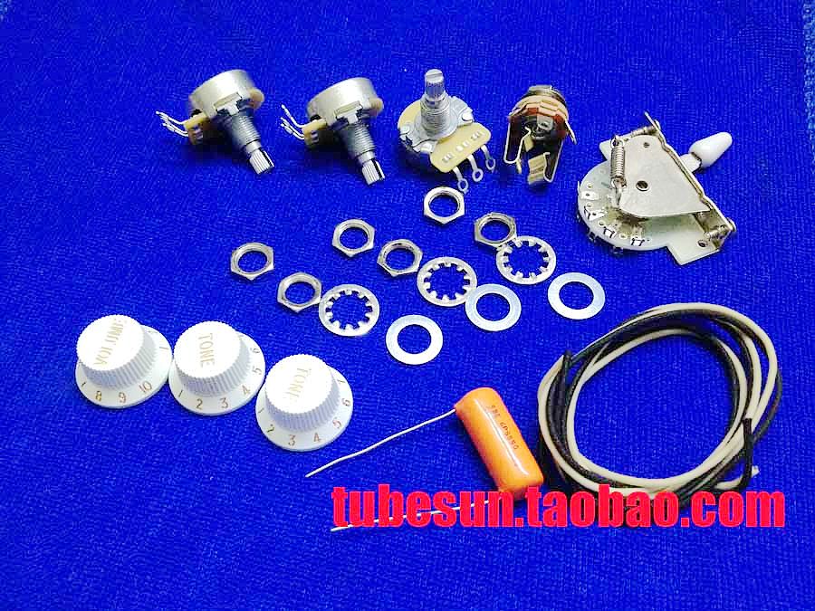 Electric Guitar Line Accessories Finn-Da Guitar ST Line Classic Wiring Guitar Upgrade Set