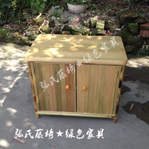 Zhangs rattan chair bamboo furniture bamboo TV cabinet storage rack locker simple TV cabinet coffee table