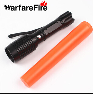 18650 imported led Q5 Tactical intense light flashlight 5W Mechanical mise-less zoom charge waterproof