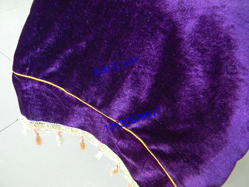 Manufacturer Direct sales Yangqin accessories Yangqin cover Purple Rolan Color Gold Velvet Fabric Thickened Yanqin Hood