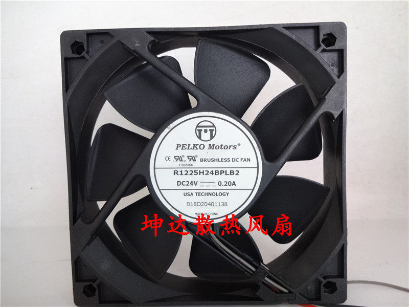 New R1225H24BPLB2 12025 24V 0 2A ball bearing fan 120x25MM