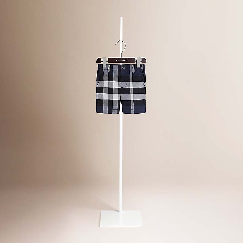 Burberry博柏利 格纹棉质短裤 39744011