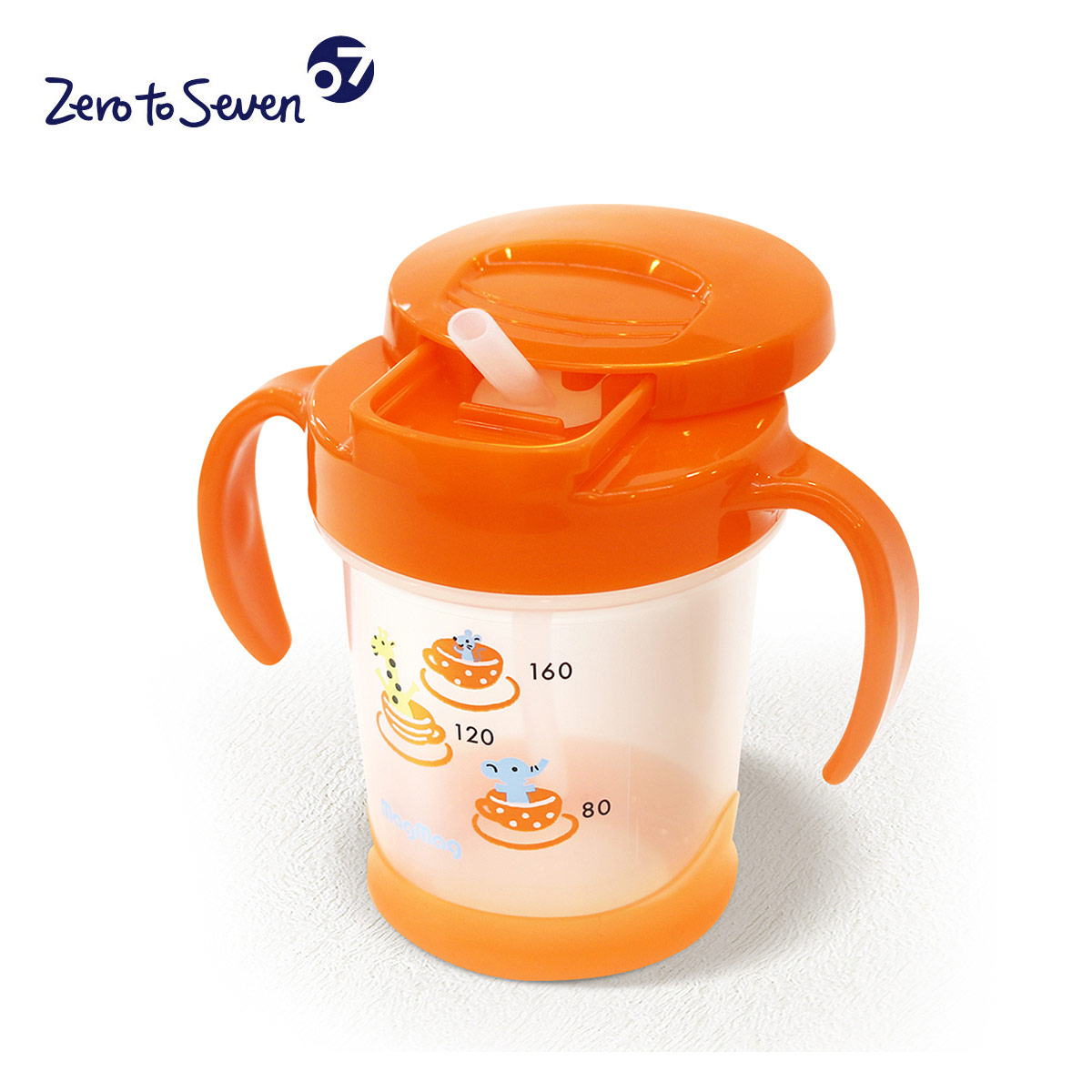 DOUBLE HEART婴幼儿学饮吸管水杯双手柄保温杯防漏便携160ml