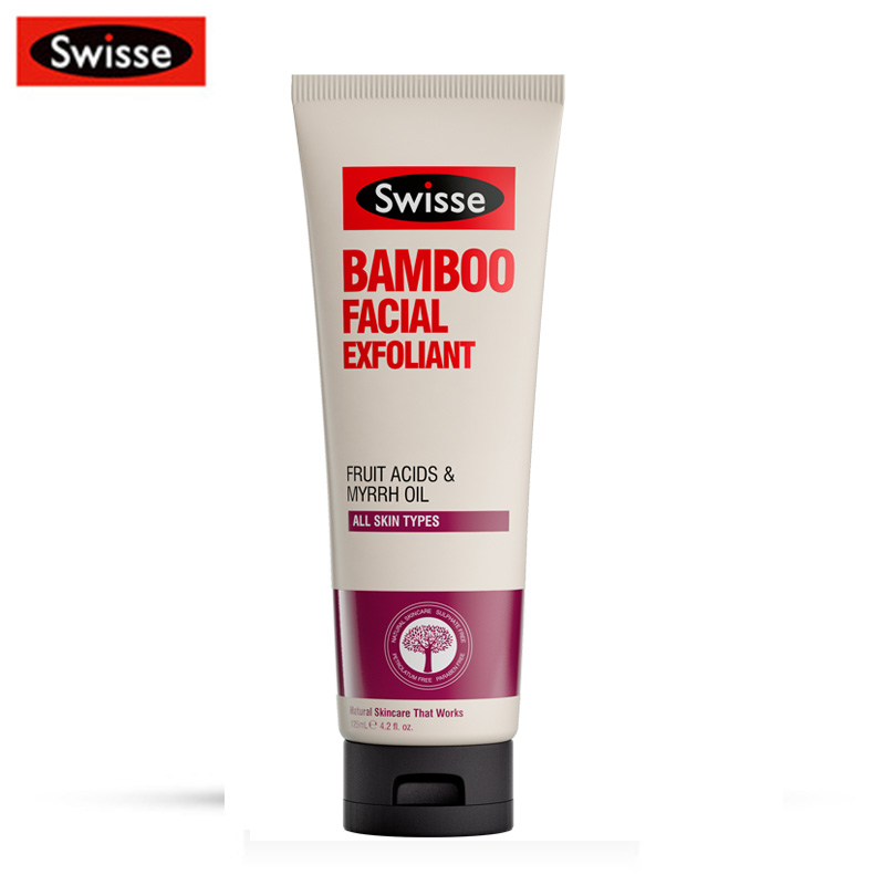 swisse澳洲swisse竹子洁面去角质啫哩 125ml 温和去除角质