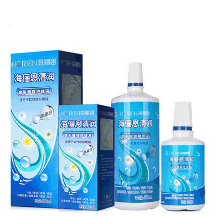 送双联盒】海俪恩隐形近视眼镜护理液500ml+120ml清洗美瞳药水vov