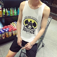 Batman tay áo lót nam Vest mùa hè tuổi teen Sinh viên Hàn Quốc Thư giãn bãi biển nghỉ lễ thể thao mồ hôi shop quần áo thể thao