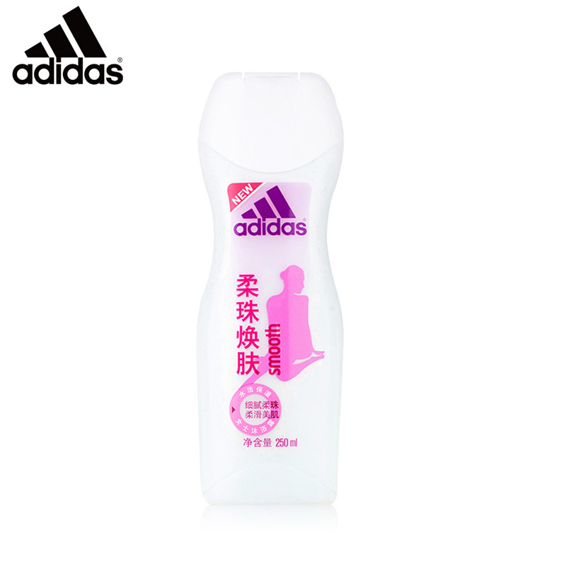 Adidas阿迪达斯女士焕彩健肤沐浴露去角质沐浴乳液-柔珠焕肤250ml