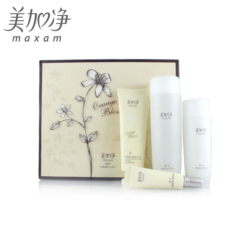 美加净 橙花水嫩盈采心享礼 洁面水乳眼霜