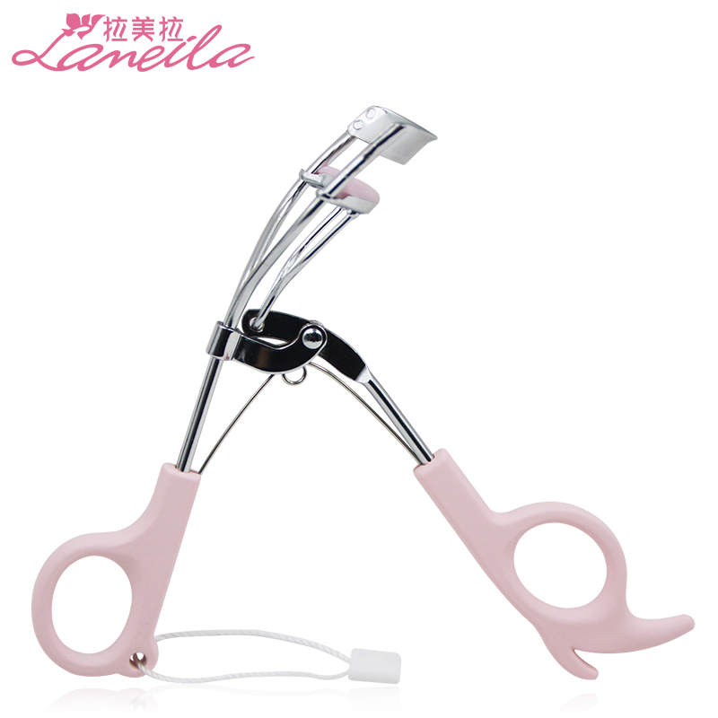 拉美拉 睫毛夹 睫毛辅助工具 送替换胶垫 弾力广角双线卷翘化妆