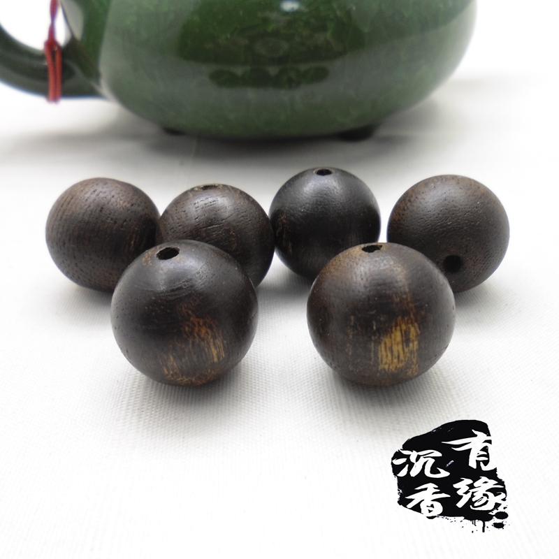 Authentic Vietnamese Nha Trang Natural Aged Material Water Sink Fragrant Buddha Bead Bracelet Bracelet Single Bead Loose Bead Pendant