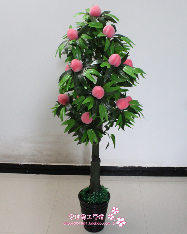 Artificial Flower Decoration Christmas Fruit Tree Antique Peach Tree Orange Tree Apple Tree Bonsai Set Fruit Tree