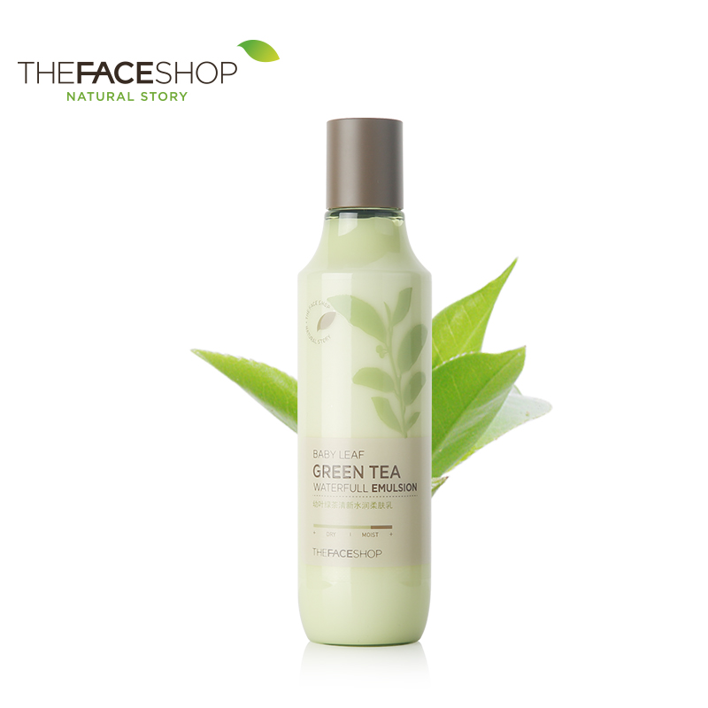 The Face Shop/菲诗小铺 乳液 幼叶绿茶清新水润柔肤乳 韩国正品