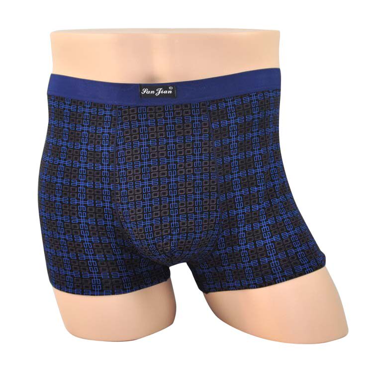 Three-pointed men's modal U convex four-corner shorts plus fertilizer plus size bamboo fiber underwear boxer trousers 5