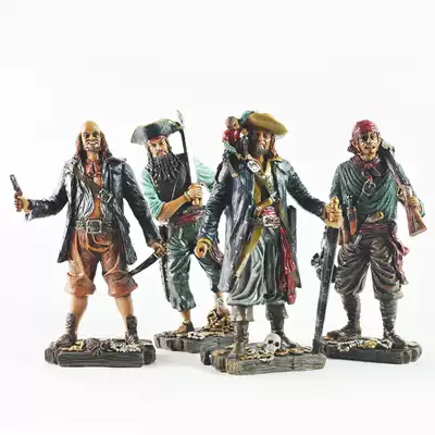 Mediterranean style personalized decoration decoration features resin pirates furnishings pirate captain shape optional