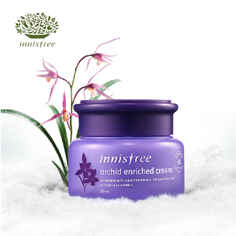 innisfree悦诗风吟寒兰至润面霜50ml改善皱纹保湿补水2016新春游