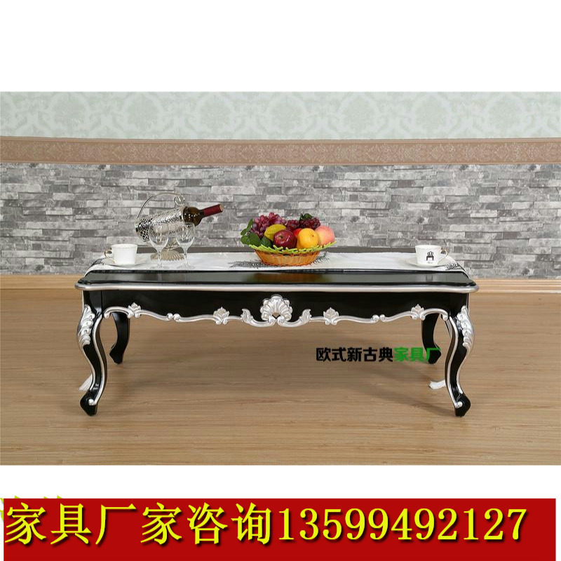 European Neoclassical Tea Several White Simple Modern Solid Wood Sculpture Tea Several Pastoral Living Room Furnished Balcony Tea Course