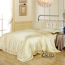 Le Warm Bay Selected 19 Mmi light Champagne Thickened Genuine Silk Four Sets