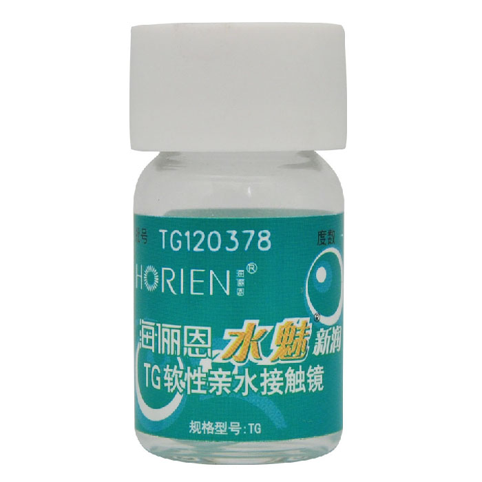 买2赠盒 海俪恩近视隐形眼镜 水魅新润TG年抛1片装舒适透氧 TF