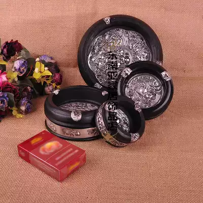 Thailand Southeast Asia solid wood creative ashtray personality retro living room household ashtray office ashtray