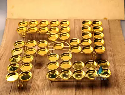 For the Buddha 49 double-row swastika Lotus ghee lamp holder ghee lamp holder Wanzi Lotus candlestick