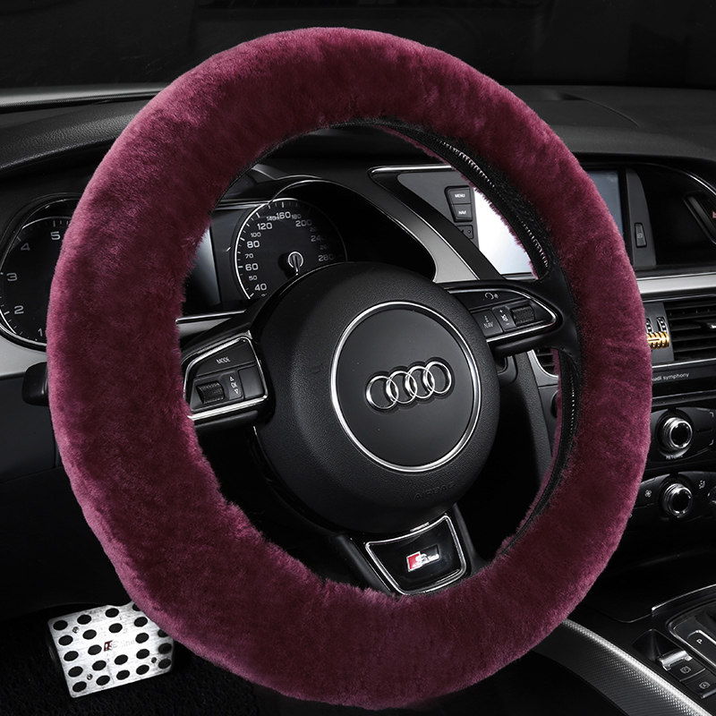 汽车冬季方向盘套适用于雷克萨斯NX200 NX200T保暖羊毛绒汽车把套